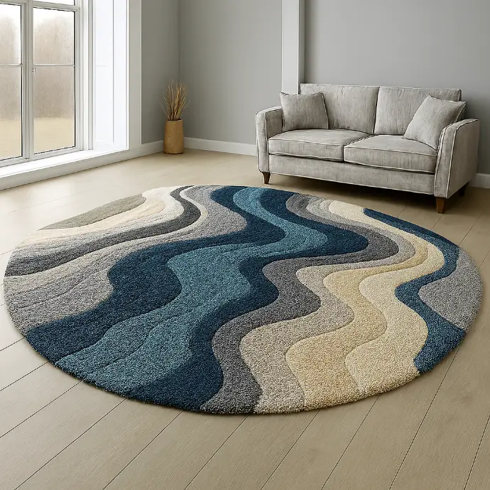 Abstract Shaggy Carpet – Modern, Soft & Stylish | Kamal Collections