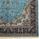 Blue Persian Silk Carpet For Living Room & Bedroom 