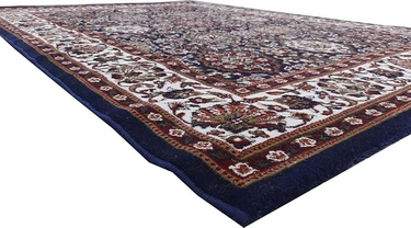 Blue Persian Wool Traditional Carpet 