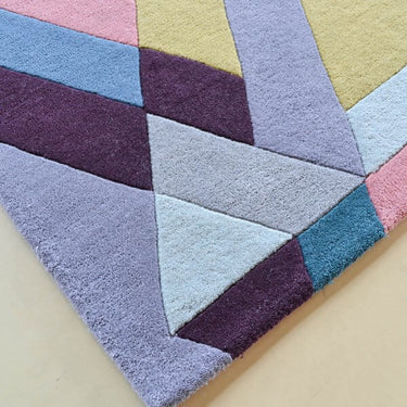 Geometric multicolour Hand Tufted Rug  (3 x 5 ft)