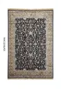 Black Persian Silk Carpet For Living Room & Bedroom 