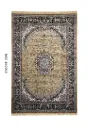 Gold Persian Silk Carpet For Living Room & Bedroom 