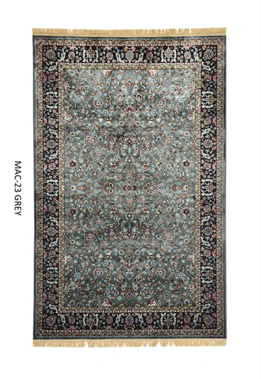Gray Persian Silk Carpet For Living Room & Bedroom  (2 x 6 ft)