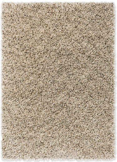 Beige Handcrafted Microfiber Solid Super Soft Shaggy Carpet  (2 x 8 ft)