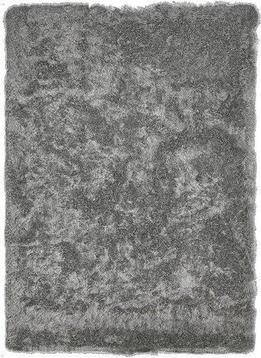 Grey Handcrafted Microfiber Solid Super Soft Shaggy Carpet 