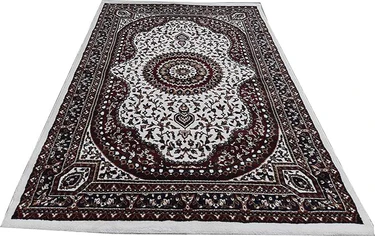Maroon Persian Wool Traditional Carpet 