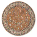 Parsa Rust Traditional Hand Tufted Woollen Round Rug 
