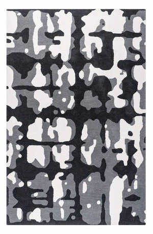 Abstract New Zealand Wool Rug For Living Room & Bed Room 
