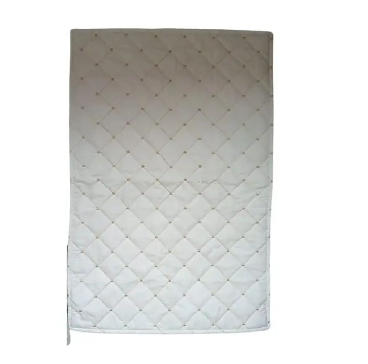 Reversible Quilted Pillow Cover/Sham – Light Beige with Dual Geometric Textures 